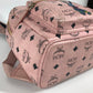 MCM ヴィセトス ロゴ バックパック カバン リュックサック レザー レディース ピンク