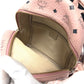 MCM ヴィセトス ロゴ バックパック カバン リュックサック レザー レディース ピンク