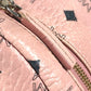 MCM ヴィセトス ロゴ バックパック カバン リュックサック レザー レディース ピンク