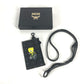 MCM Looney Tunesコラボ ヴィセトス トゥイーティー 財布 小銭入れ フラグメントケース ネックストラップ付き コインケース レザー レディース ブラック