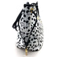 MCM LOVELESS collaboration Dalmatian studded shoulder bag/tote bag in coated leather, available in white and black.