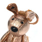 MCM Vesetos Rabbit Metallic Leather and Fur Bag Charm Keychain for Women in Metallic Pink
