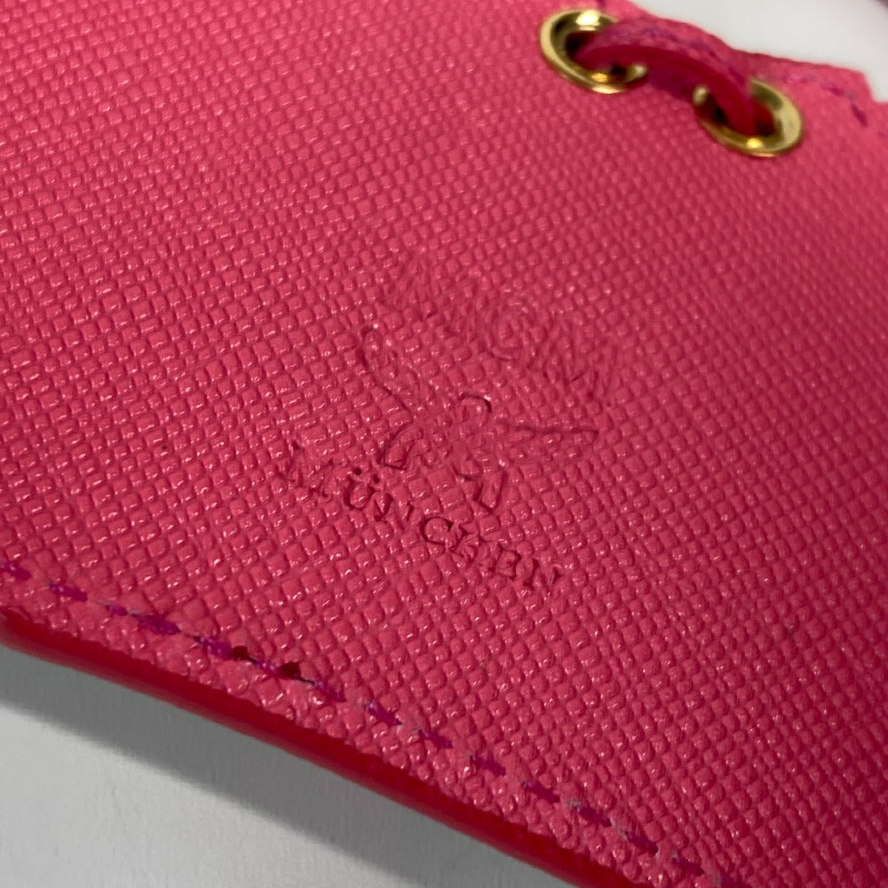 MCM ヴィセトス ロゴ バッグデザイン 巾着バッグ バッグチャーム キーホルダー レザー レディース ベージュ - brandshop-reference