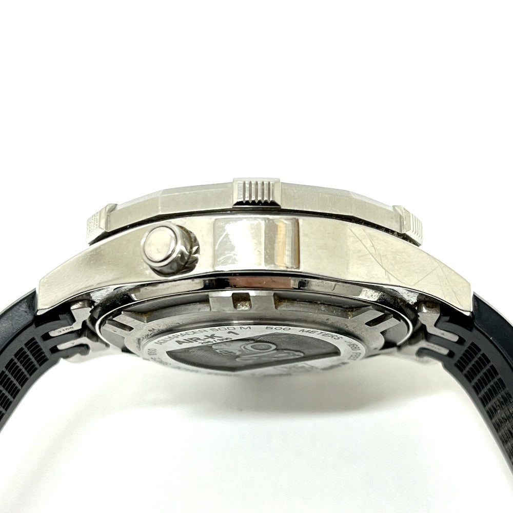 TAG HEUER CAJ2113 AIR-K1 Aquaracer Kei Nishikori Model Chronograph Date Automatic Watch, Stainless Steel, Men's, Silver