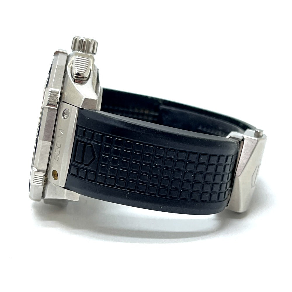 TAG HEUER CAJ2113 AIR-K1 Aquaracer Kei Nishikori Model Chronograph Date Automatic Watch, Stainless Steel, Men's, Silver