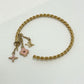 LOUIS VUITTON M65481 Creole Sweet Monogram Hoop Earrings in Metal, Pink, for Women