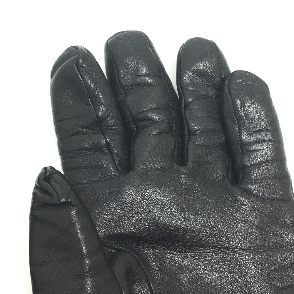 LOUIS VUITTON MP2429 Gon LV Staple Edition Gloves, Cashmere, Women's, Black