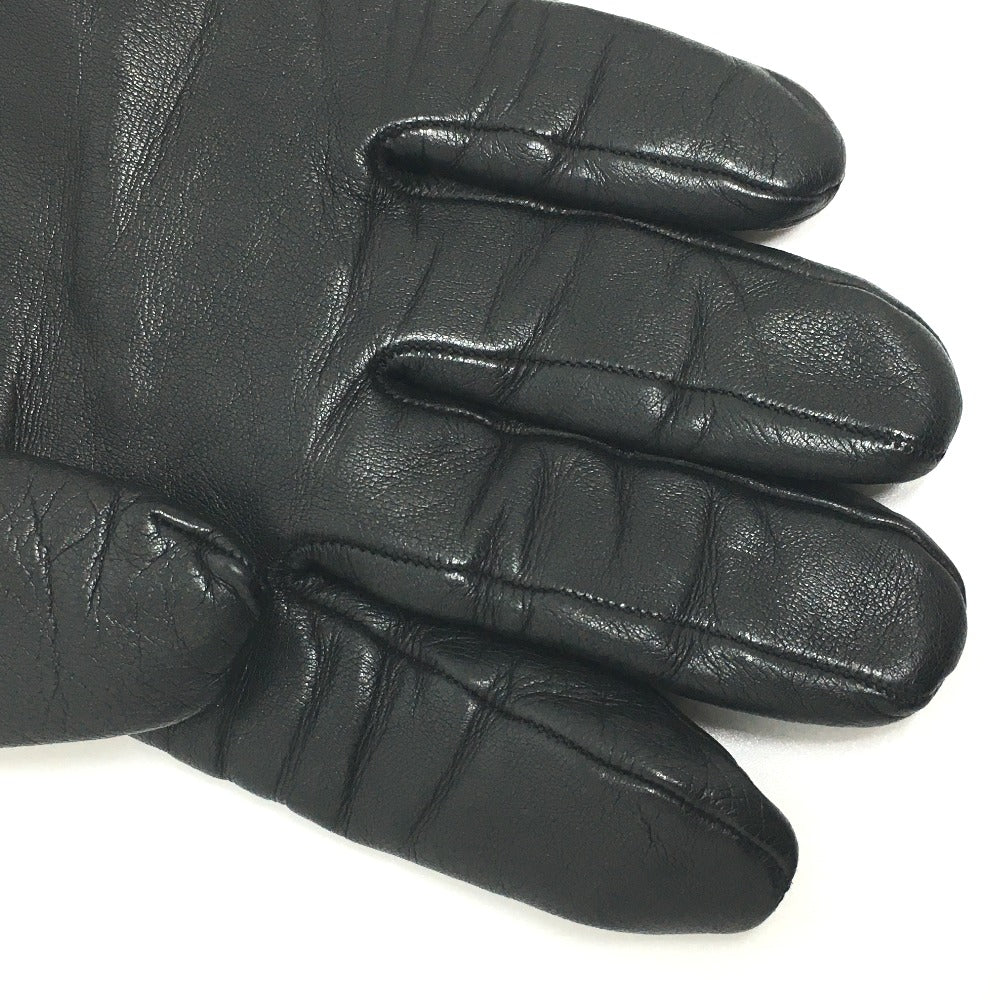 LOUIS VUITTON MP2429 Gon LV Staple Edition Gloves, Cashmere, Women's, Black