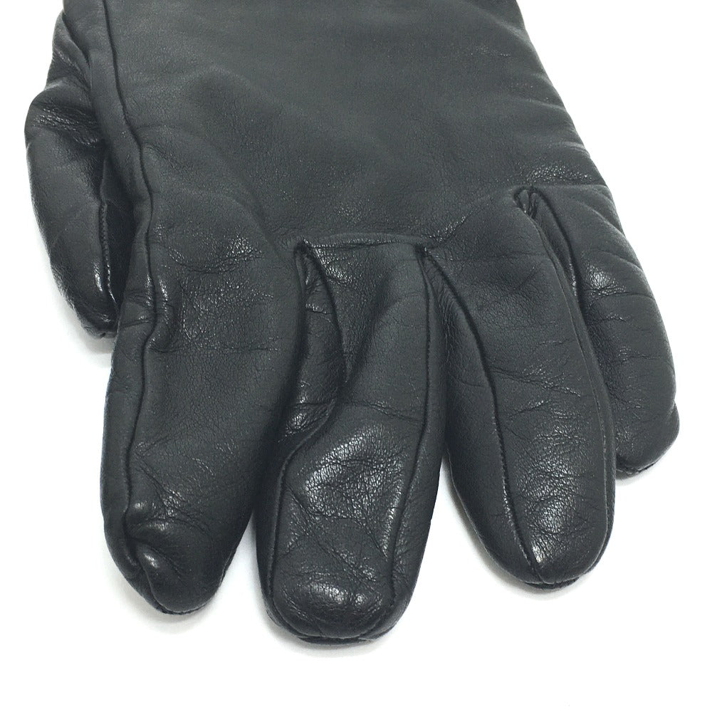 LOUIS VUITTON MP2429 Gon LV Staple Edition Gloves, Cashmere, Women's, Black