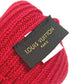 LOUIS VUITTON M58359 Gon LV Collage Gloves, Wool, Unisex, Red