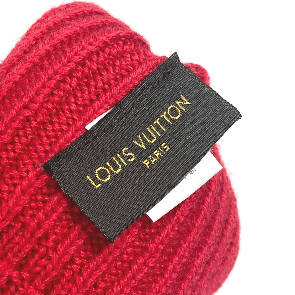 LOUIS VUITTON M58359 Gon LV Collage Gloves, Wool, Unisex, Red