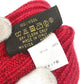 LOUIS VUITTON M58359 Gon LV Collage Gloves, Wool, Unisex, Red