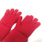 LOUIS VUITTON M58359 Gon LV Collage Gloves, Wool, Unisex, Red