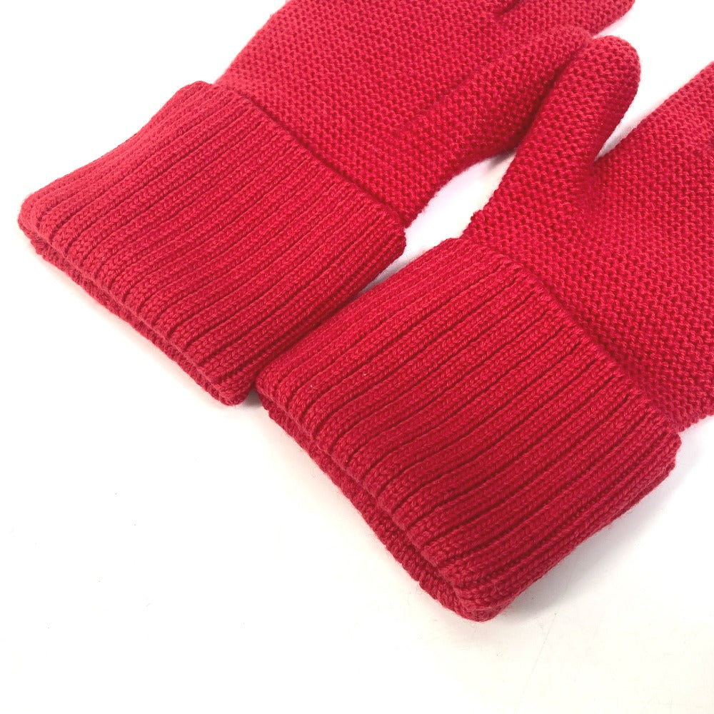 LOUIS VUITTON M58359 Gon LV Collage Gloves, Wool, Unisex, Red