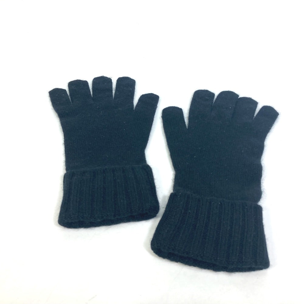 LOUIS VUITTON M72682 Damier Gon Helsinki Gloves, Cashmere, Men's, Black