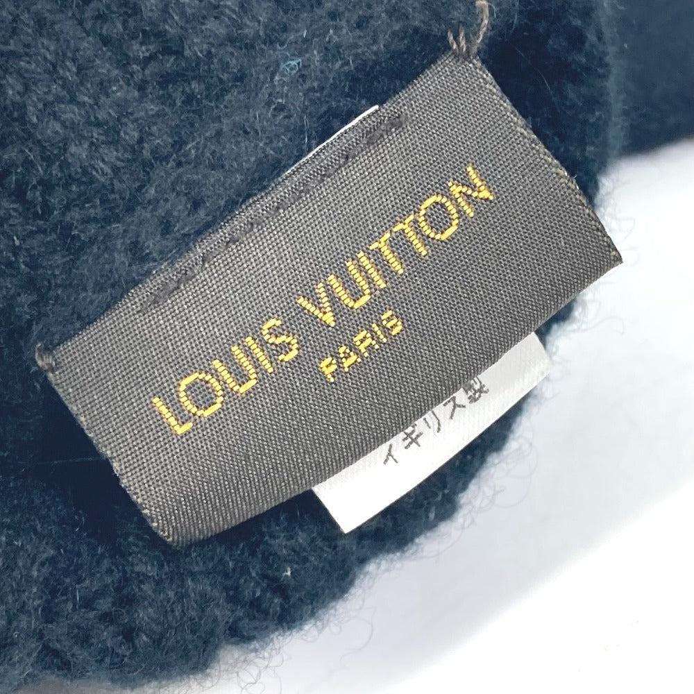 LOUIS VUITTON M72682 Damier Gon Helsinki Gloves, Cashmere, Men's, Black