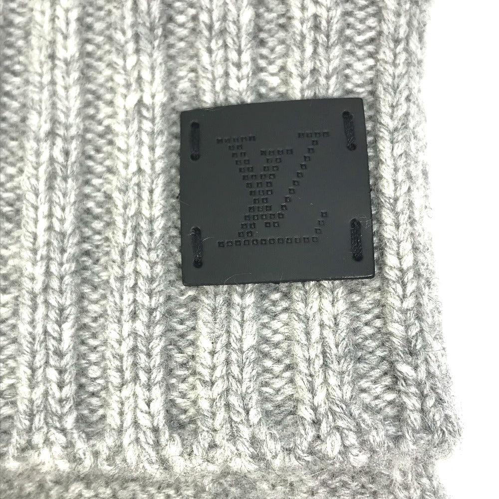 LOUIS VUITTON M72679　 ダミエ レザーパッチ ゴンヘルシンキ 手袋 ada グローブ カシミヤ メンズ グレー