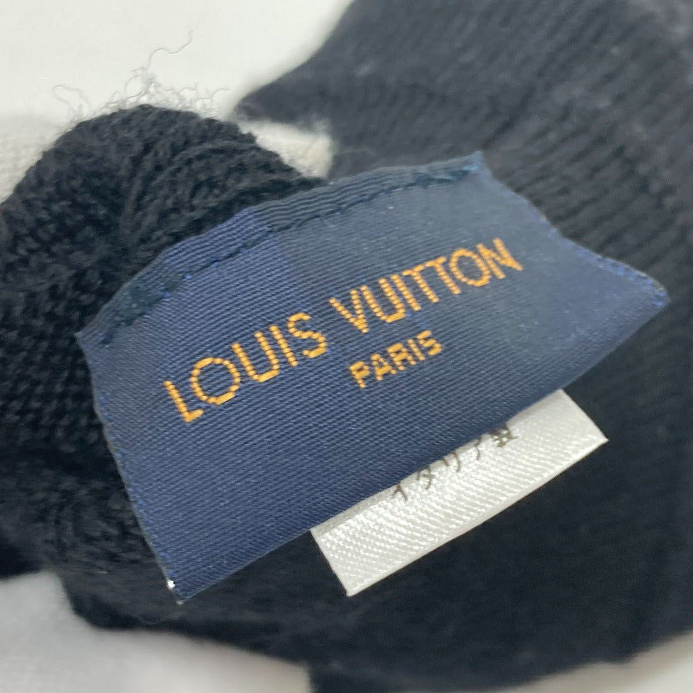 LOUIS VUITTON M73470 Gon Mai Monogram Eclipse Wool Gloves, Men's, Black