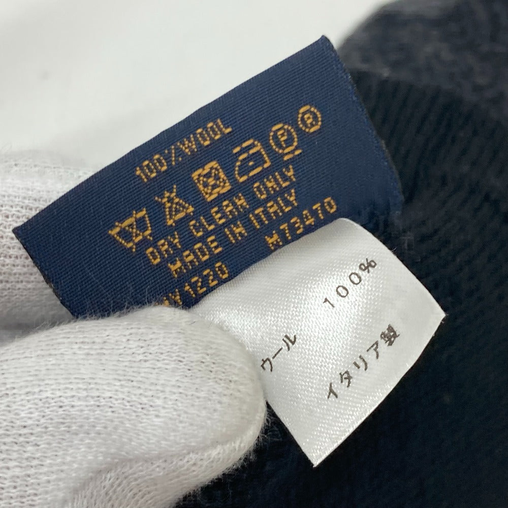 LOUIS VUITTON M73470 Gon Mai Monogram Eclipse Wool Gloves, Men's, Black