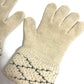 LOUIS VUITTON M58363 Gon Maltage Wool Gloves, Women's, Beige