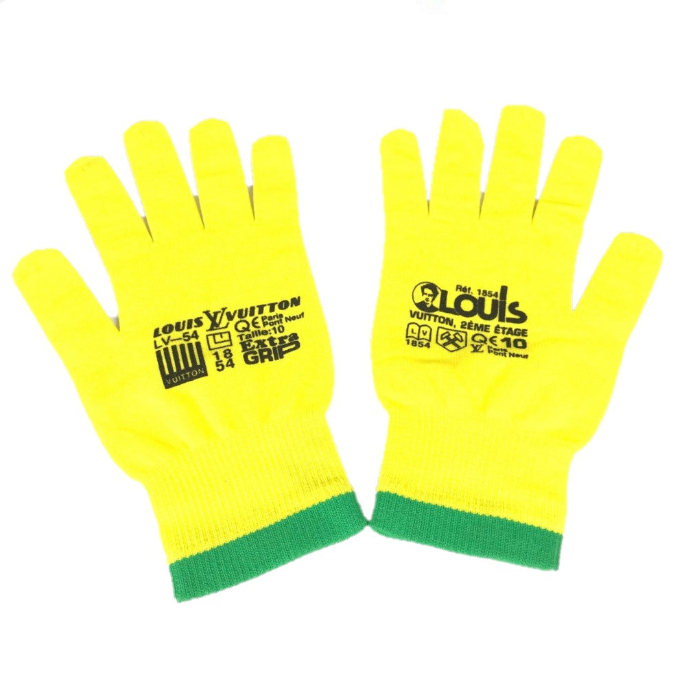 LOUIS VUITTON MP2370 Gon RGB Gloves, Men's Nylon, Yellow