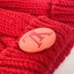 LOUIS VUITTON Morfle Constance Gloves and Mittens, Wool, Women's, Red, with Button Badge