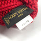 LOUIS VUITTON Morfle Constance Gloves and Mittens, Wool, Women's, Red, with Button Badge