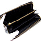 LOUIS VUITTON M91475 ヴェルニ レオパード ジッピーウォレット ラウンドファスナー 長財布 長財布 パテントレザー レディース ブルーアンフィニ ブラック