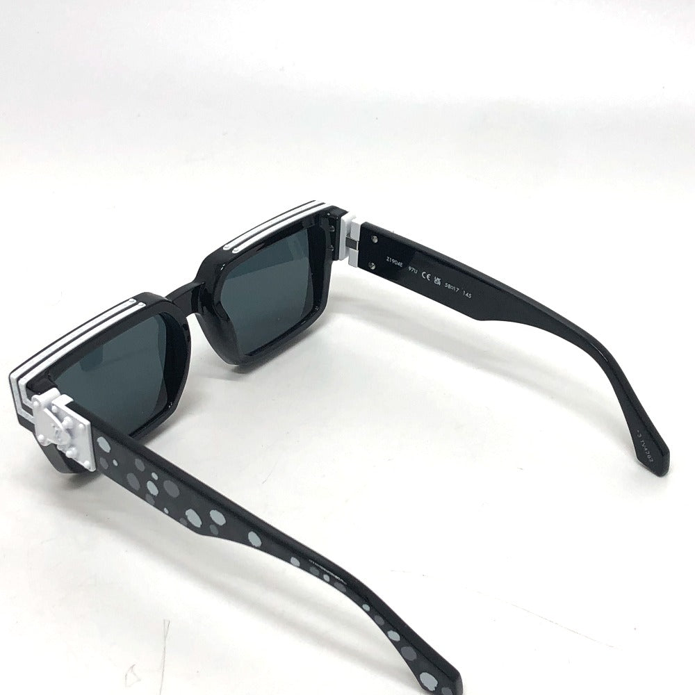 LOUIS VUITTON Z1904E 1.1 Millionaire Infinity Dot LV x YK Plastic Sunglasses, Men's, Black