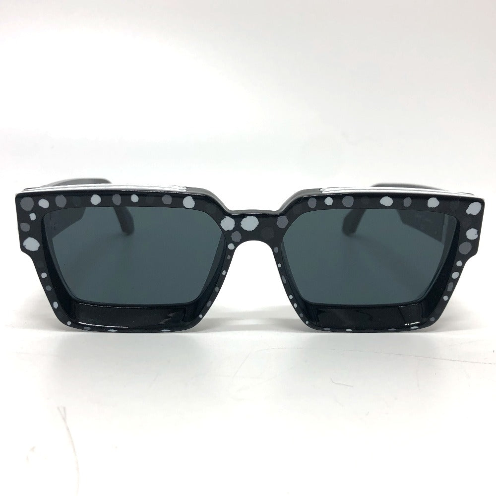 LOUIS VUITTON Z1904E 1.1 Millionaire Infinity Dot LV x YK Plastic Sunglasses, Men's, Black