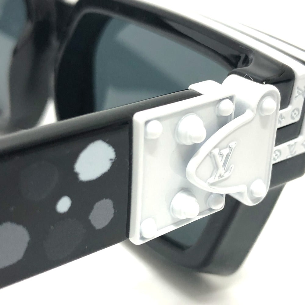 LOUIS VUITTON Z1904E 1.1 Millionaire Infinity Dot LV x YK Plastic Sunglasses, Men's, Black