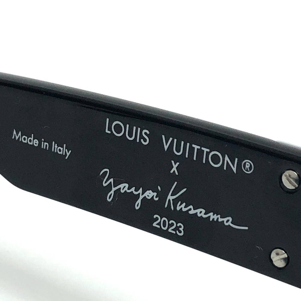 LOUIS VUITTON Z1904E 1.1 Millionaire Infinity Dot LV x YK Plastic Sunglasses, Men's, Black