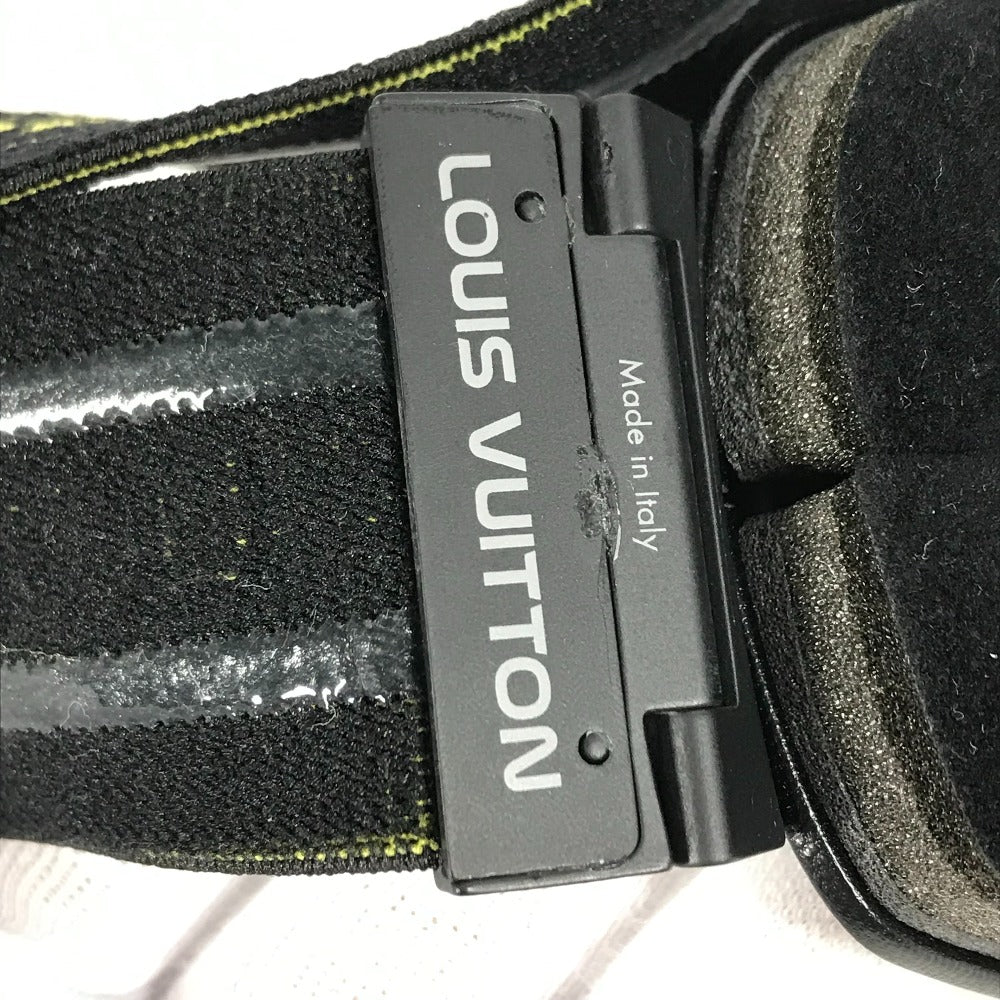 LOUIS VUITTON Z1111U スポーツ スキー ゴーグル スノボ ー メガネ 眼鏡 アイウェア サングラス プラスチック メンズ ブラック