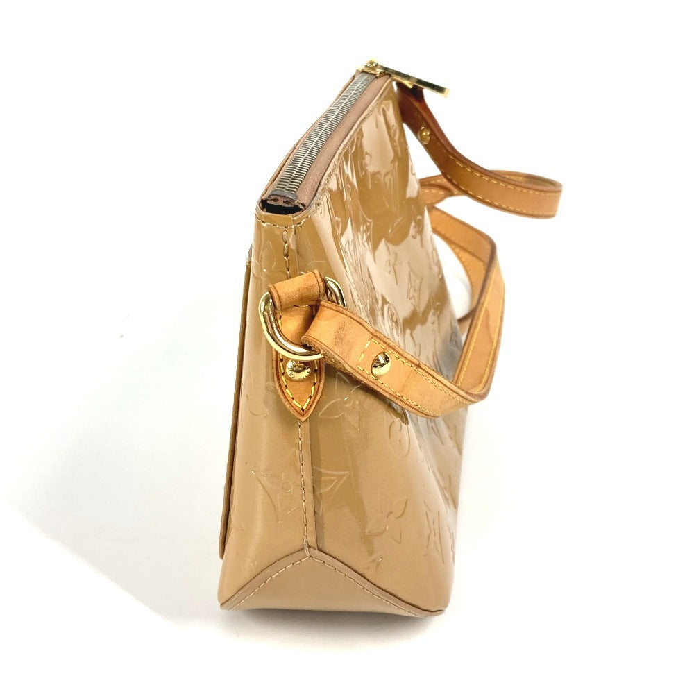 LOUIS VUITTON M91508 Monogram Vernis Minna Street Crossbody Pochette Shoulder Bag in Beige Noisette