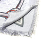 LOUIS VUITTON M70807 Monogram Confidential Accessory with Tag, Silk Stole, Women's, Blue, Light Blue