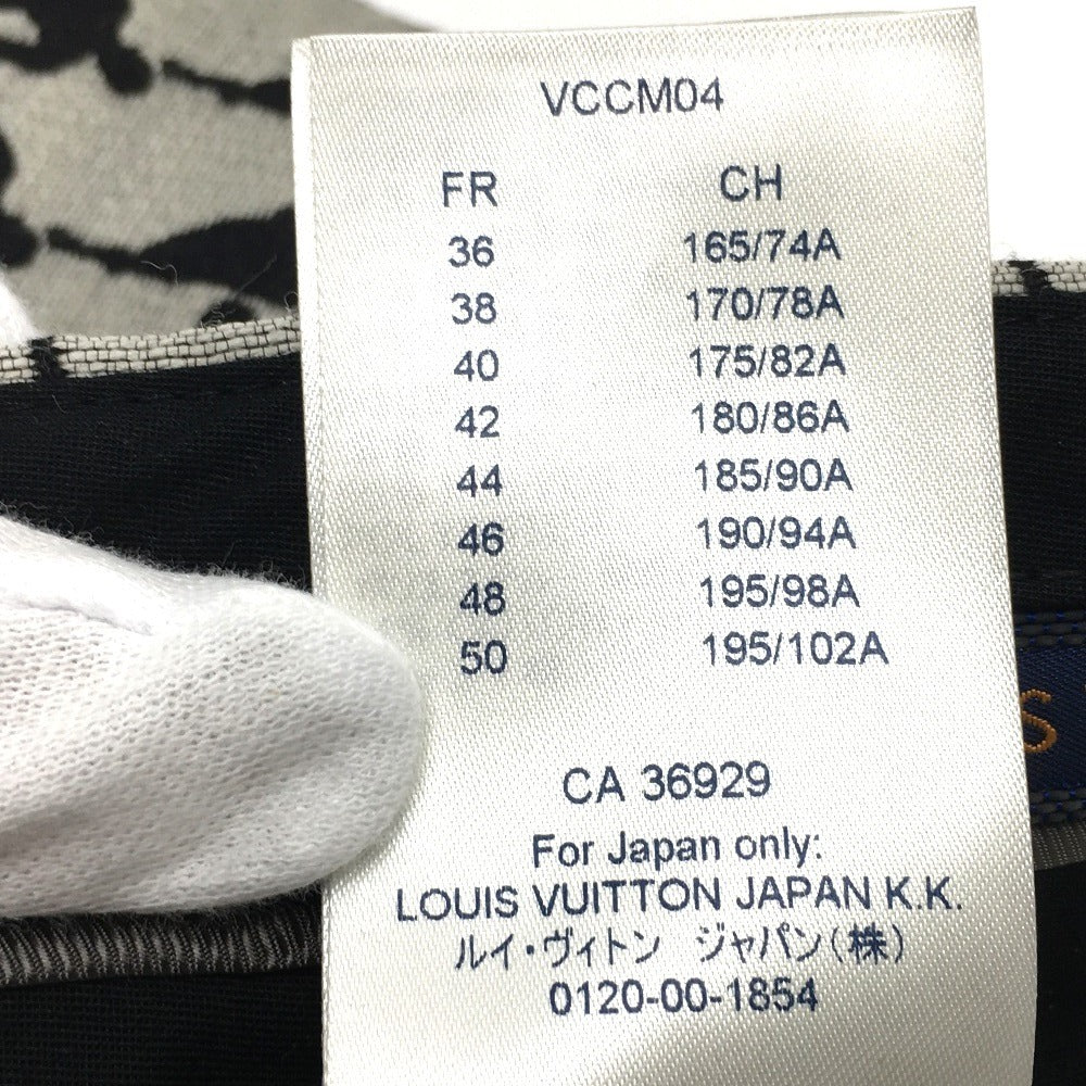 LOUIS VUITTON NBA Collaboration Center-Pleated Pants, Men's Wool Slacks, Gray and Black, 2020