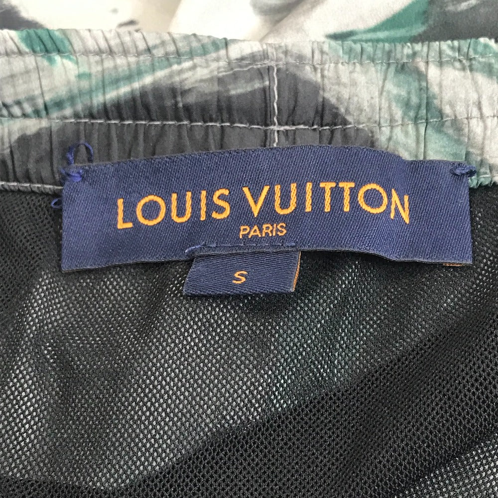 LOUIS VUITTON Men's Camouflage Swim Shorts in Green, Polyester