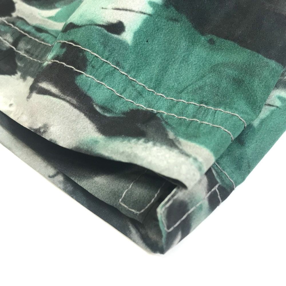 LOUIS VUITTON Men's Camouflage Swim Shorts in Green, Polyester