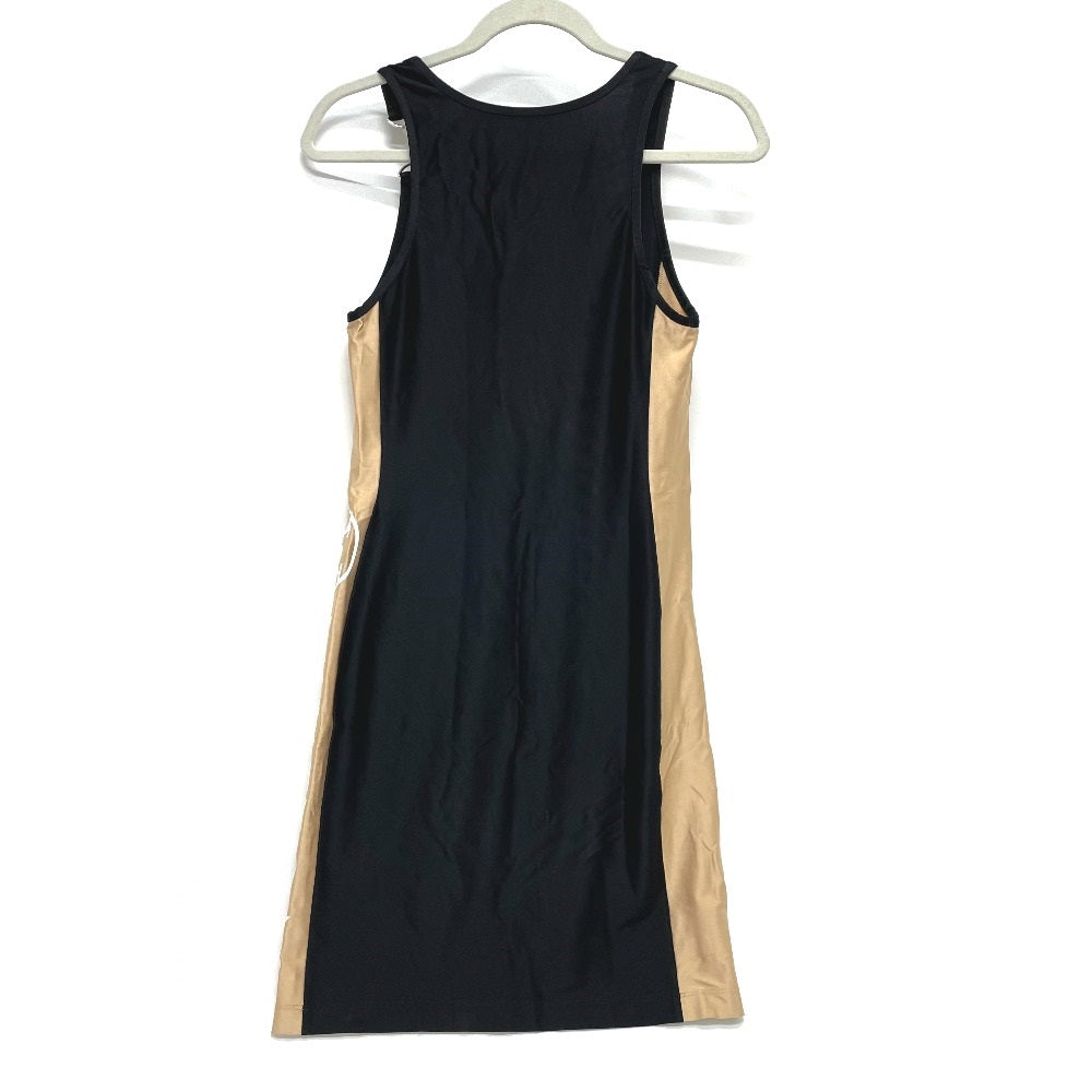 LOUIS VUITTON Women's Sleeveless Tube Tank Top/Dress in Vitamins, Black and Beige, FW21