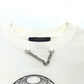 LOUIS VUITTON 1A9LPK Flight Mode LV Gloves, Apparel, Chain, Short Sleeve T-Shirt, Cotton, Women's, White