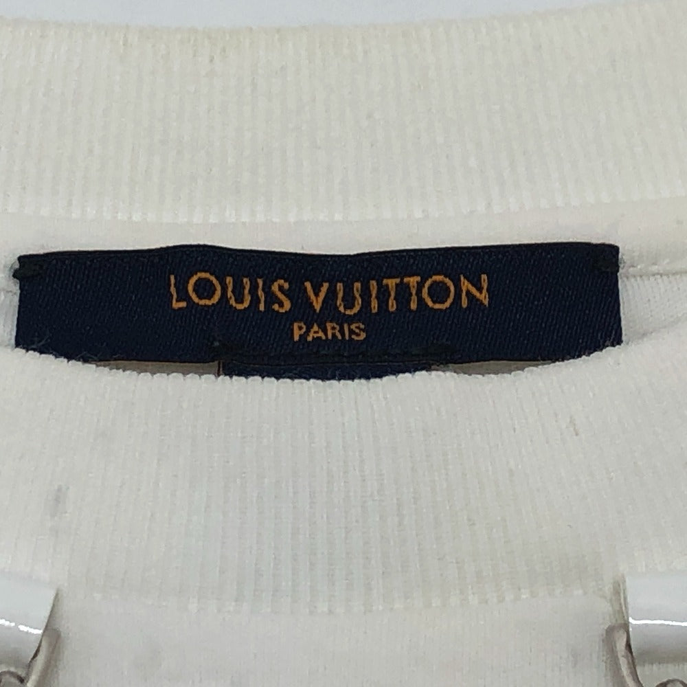 LOUIS VUITTON 1A9LPK Flight Mode LV Gloves, Apparel, Chain, Short Sleeve T-Shirt, Cotton, Women's, White
