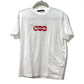LOUIS VUITTON Apparel LOUIS VUITTON SUPREME Box Logo Apparel Tops Cotton Short Sleeve T-Shirt Men's White