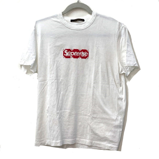 LOUIS VUITTON アパレル LOUIS VUITTON SUPREME シュプリーム ボックスロゴ アパレル トップス 半袖Ｔシャツ コットン メンズ ホワイト