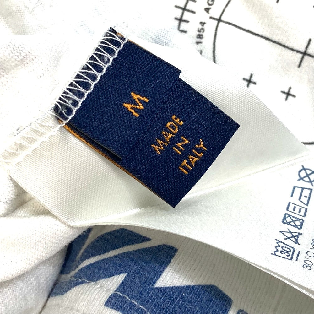 LOUIS VUITTON Apparel T-shirt, Tops, Apparel 19AW All-Over Logo Print Short Sleeve Cotton T-Shirt Men's White x Multicolor