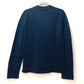 LOUIS VUITTON Virgil Abloh Men's Black Long Sleeve Sweatshirt with Printed Intarsia Glove Mock Neck Polyamide