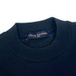LOUIS VUITTON Virgil Abloh Men's Black Long Sleeve Sweatshirt with Printed Intarsia Glove Mock Neck Polyamide