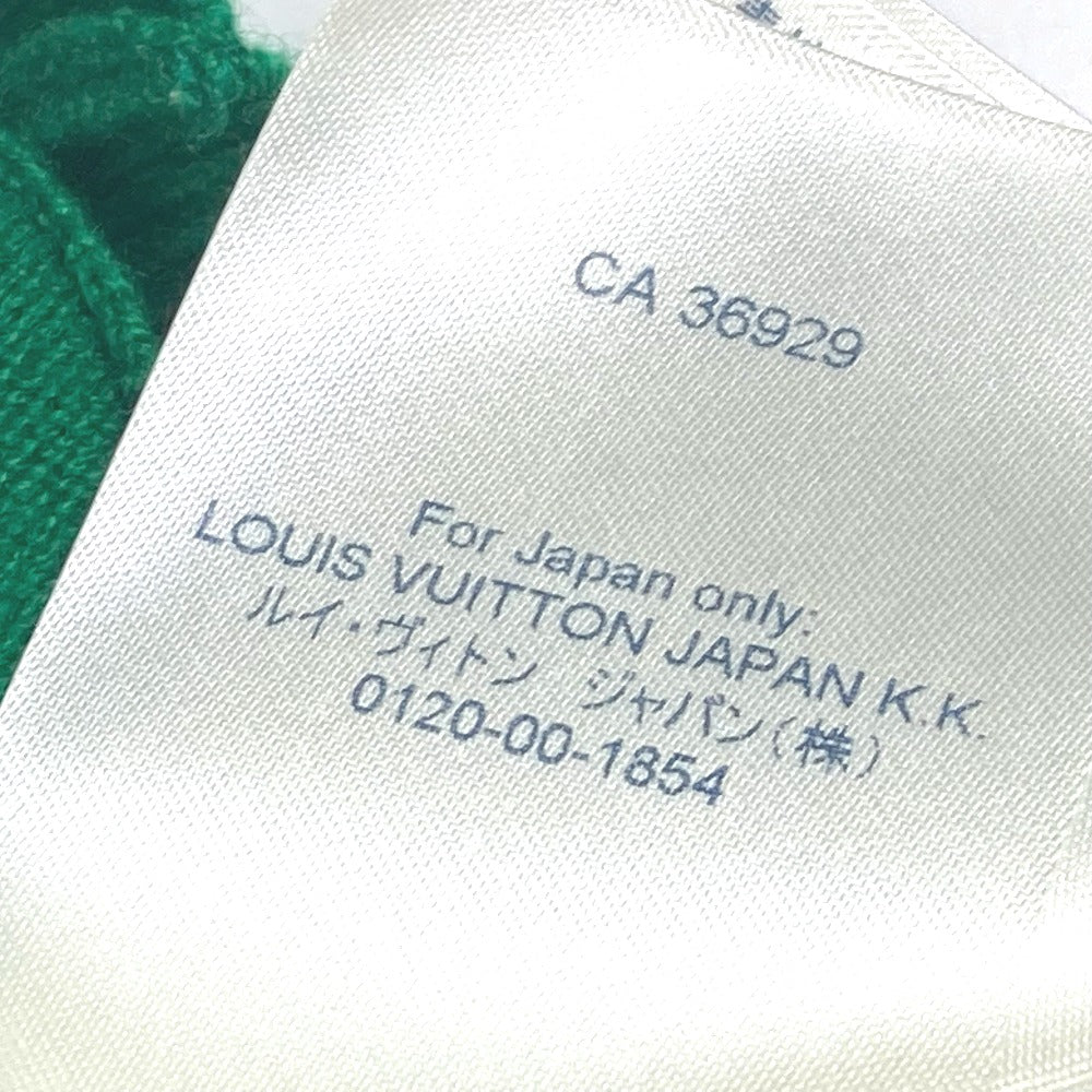 LOUIS VUITTON 1A9FQT LVSE LV Embossed Hoodie Sweater, Long Sleeve, Cashmere, Men's, Green