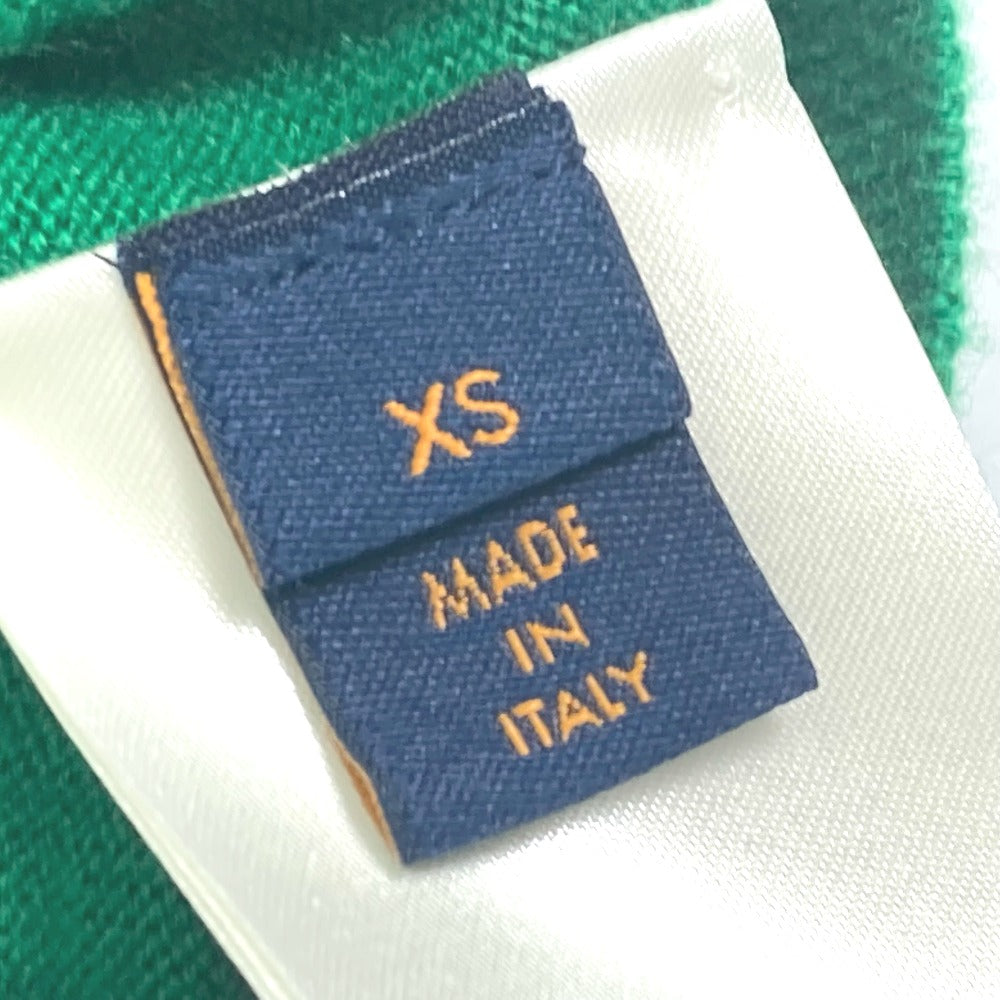 LOUIS VUITTON 1A9FQT LVSE LV Embossed Hoodie Sweater, Long Sleeve, Cashmere, Men's, Green