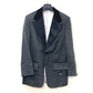 LOUIS VUITTON FLVE98 Slit Sleeve Tuxedo Long Sleeve Outerwear Jacket in Viscose, Women's, Black