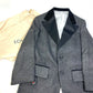 LOUIS VUITTON FLVE98 Slit Sleeve Tuxedo Long Sleeve Outerwear Jacket in Viscose, Women's, Black